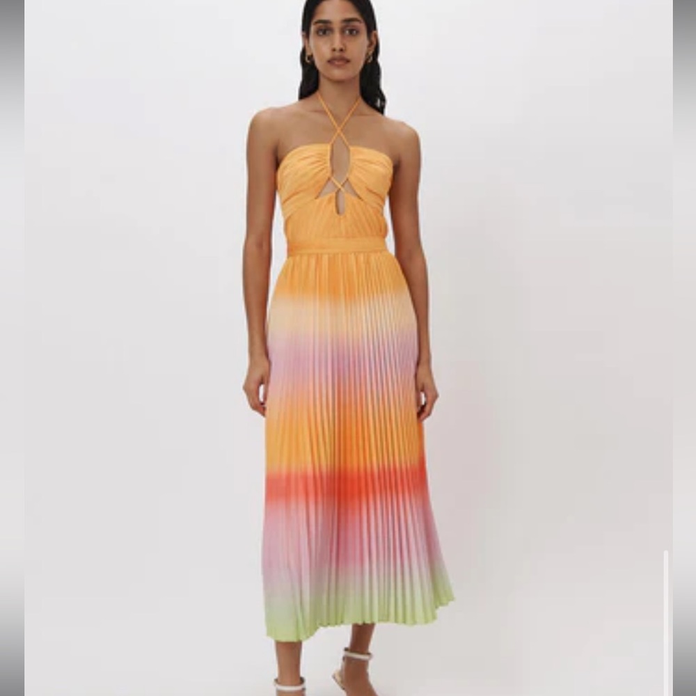 Jonathan Simkhai Annita Ombré Halter Midi Dress – Size 2 – Sold Out Everywhere!